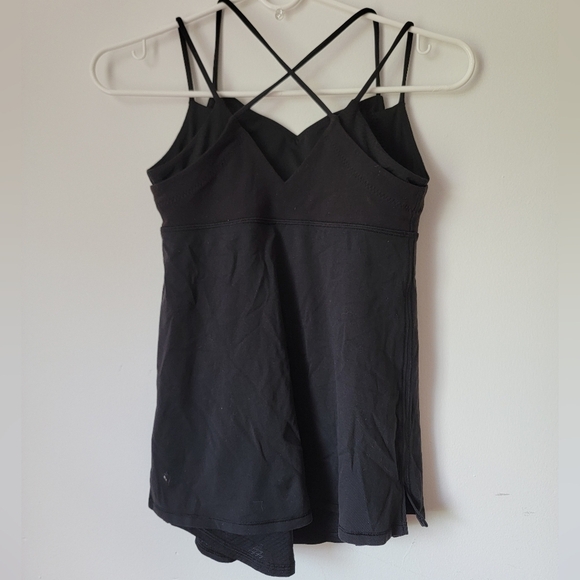 Ivivva by Lululemon kids line black tank top exercise workout top 14 - Picture 5 of 5
